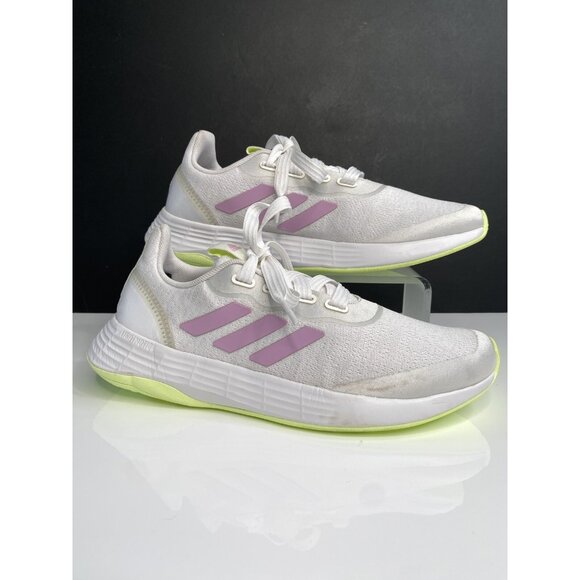 Adidas QT Racer Women’s 8.5 Clear Lilac Cloud White Running Walking LightMotion - Picture 1 of 16
